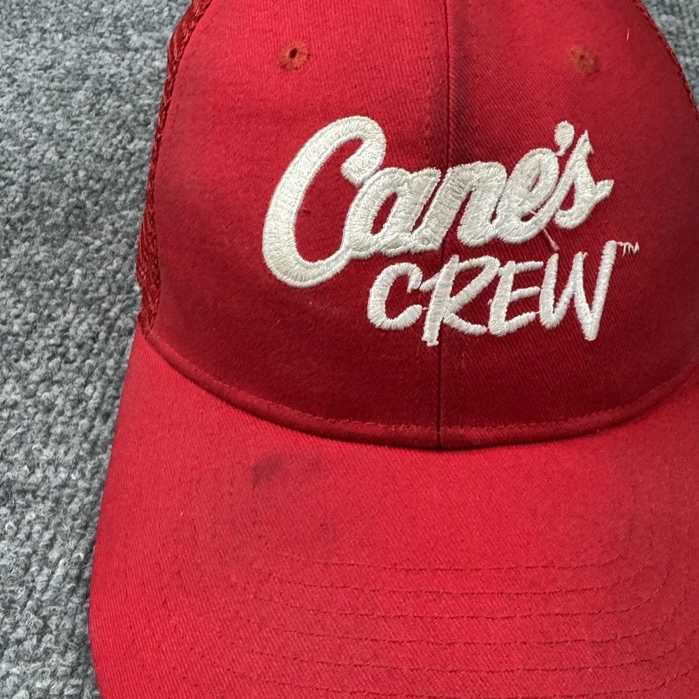 Raising Canes Hat Cap Snap Back Employee Crew Uniform Chicken Fingers One Love